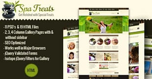 Spa Treats - Health, Salon HTML
