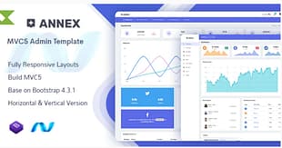 Annex - MVC5 Admin Dashboard