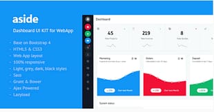 aside - Dashboard UI KIT