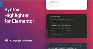 Code Syntax Highlighter for Elementor