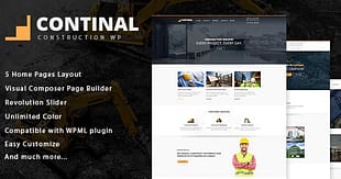 Continal - Construction & Business WordPress Theme