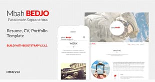 Bedjo - Resume, CV, Portfolio Template