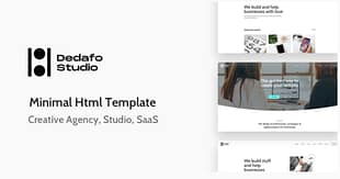 Dedafo - Corporate, SaaS, Technology HTML Minimal Template