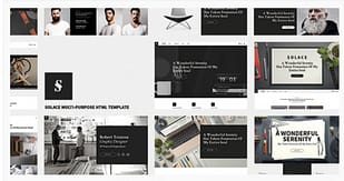 Solace - Highly Flexible Component Based HTML5 Template