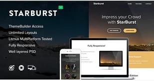 Starburst - Responsive Email + Themebuilder Access