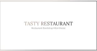 TASTY - RESTAURANT HTML TEMPLATE