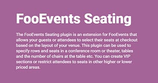 FooEvents Seating