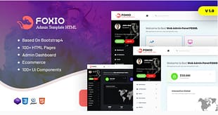 Foxio - Responsive Admin Dashboard