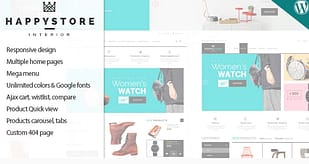 HappyStore - Responsive WordPress WooCommerce
