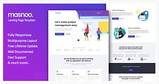 Masnoo - Multipurpose Landing Page Template