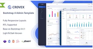 Crovex admin dashboard template