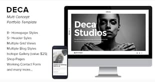 Deca - Creative Multi Concept Portfolio Template