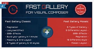Fast Gallery for Visual Composer Wordpress Plugin