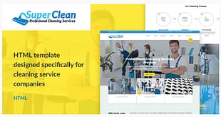 Super Clean - Cleaning Services HTML Template