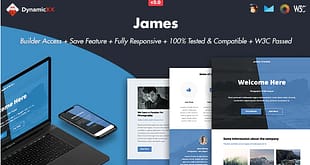 James - Responsive Email + Online