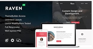 Raven - Responsive Email + Themebuilder
