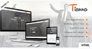 Tianna - One Page HTML