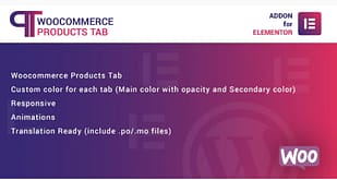 WooCommerce Products Tab for