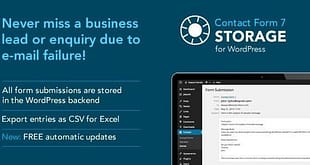 Storage for Contact Form