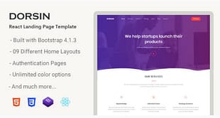 Dorsin - React Landing Page