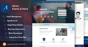 Event, Meeting, Convention & more - Aeron WordPress Theme