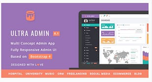 Ultra - Multi Purpose Admin Theme