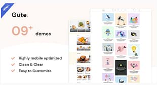 Gute - Minimalist Blog HTML