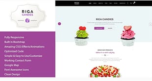 Riga - Candy & Sweets HTML