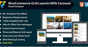 Visual Composer - Woocommerce Grid With Carousel