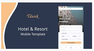 Tdunk - Hotel & Resort Mobile Template