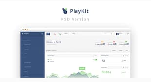 PlayKit - Web App PSD