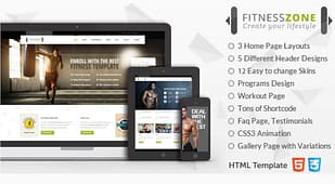 Fitness Zone - Sports HTML