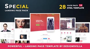 Special - Landing Page HTML