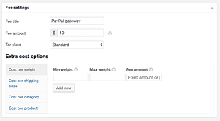 WooCommerce Payment Gateway Based Fees