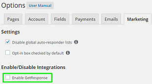 MemberPress GetResponse Addon