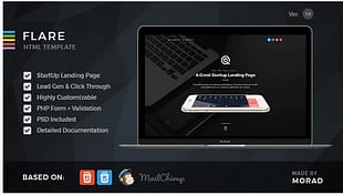 Flare - HTML Startup Landing Page Template