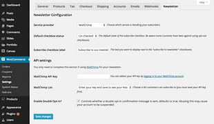 WooCommerce Newsletter Subscription