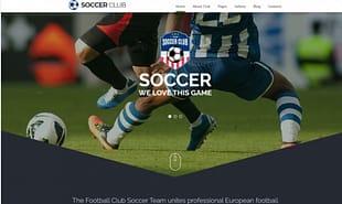 Soccer - Soccer Club Responsive Joomla Template