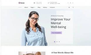 Sense - Psychologist Multipage Clean Joomla Template