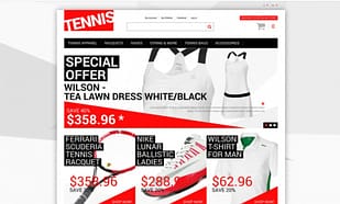 Tennis Dress Supplies Magento Theme