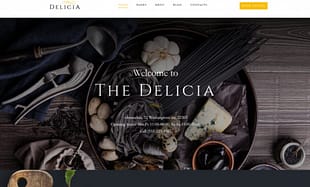 Delicia - Restaurant Responsive WordPress
