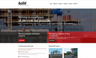 Build - Construction Company Multipage Modern Joomla Template