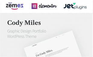 Codi Miles - Graphic Design Portfolio Websites to Grow Your Business WordPress Theme