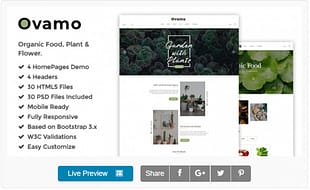 Ovamo - Organic Store HTML5 Template