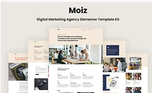 Moiz - Digital Marketing Agency Elementor Template Kit