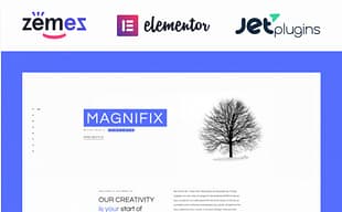 Magnifix - Minimal Parallax WordPress