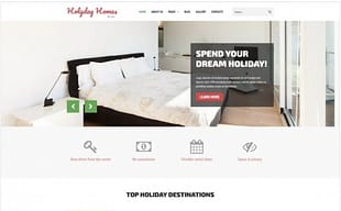 Holiday Homes - Real Estate Multipage Clean Joomla Template