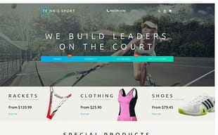 Tennis Accessories Magento Theme