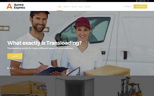 AuroraExpress - Transportation Company Responsive