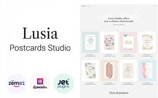 Lusia - Card Design Website